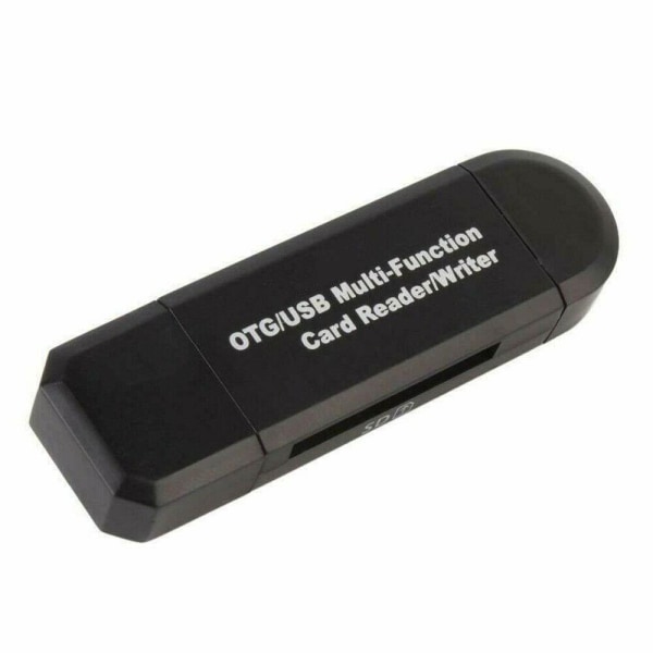 Snabb Kortläsare: USB-C, USB 3.0, SD & Micro-SD Svart