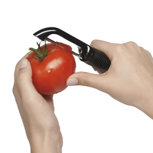 Silikonhandtag Potatisskalare - Rostfritt & Roterbart Svart