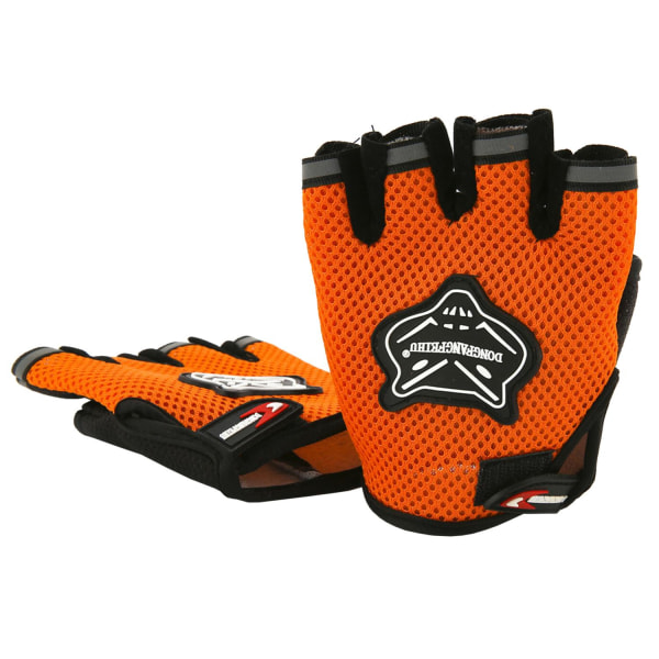 Fingerlösa Träningshandskar: Grepp, Komfort & Skydd Orange