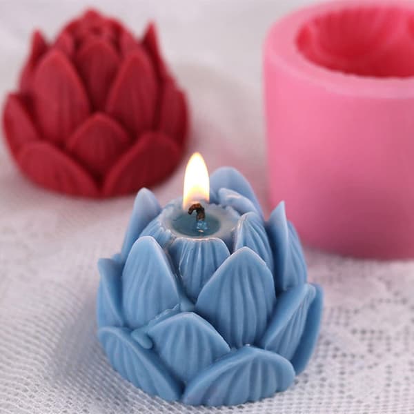 3D Rosform i Silikon: Bakning, Ljus & Mer Rosa