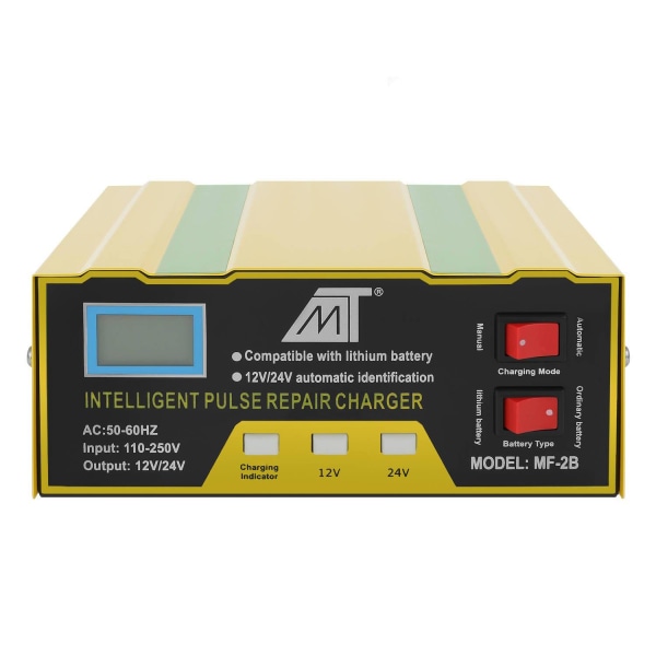 Proffs Batteriladdare 12V/24V: Bilar, MC, Gräsklippare multifärg
