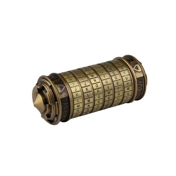 Romantiskt Da Vinci Koden Cryptex - Perfekt Present Brons