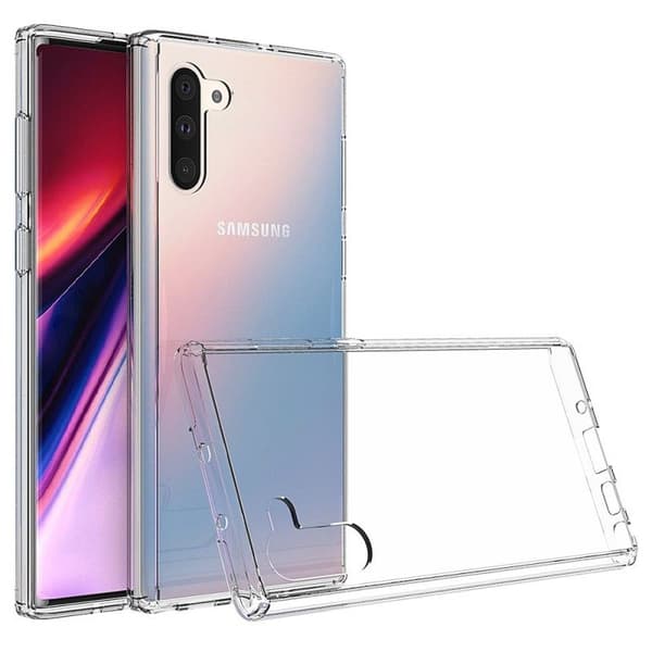 Skyddande och tunnt silikonskal för Samsung Note 10 Transparent
