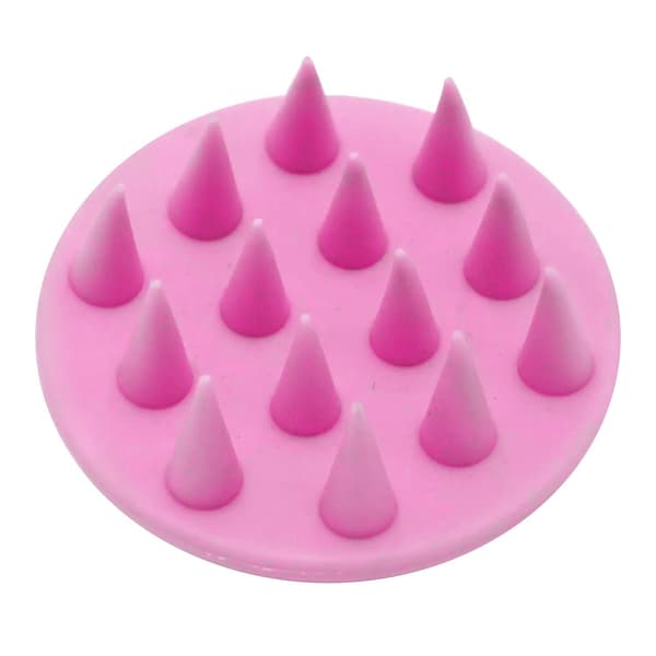 Silikonborste för Hårbottenmassage: Fräsch & Lätt Känsla Rosa