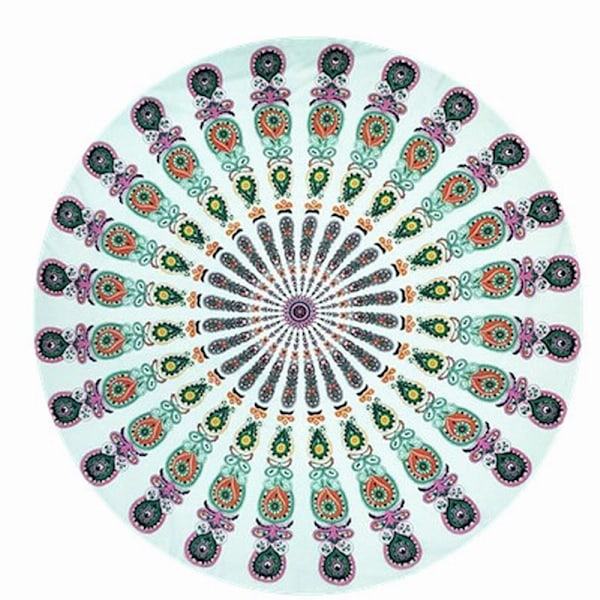 Mönstrad strandsjal: mångsidig, lätt & multifärgad MultiColor Nr.6