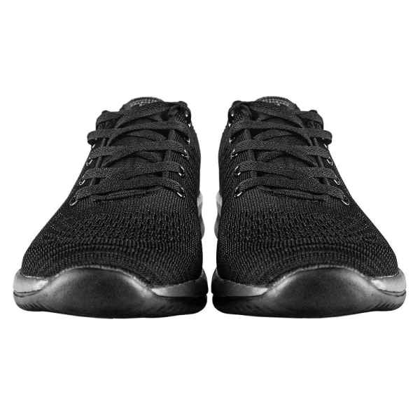 Stiliga svarta sneakers med bekväm mesh-ovandel Black 45