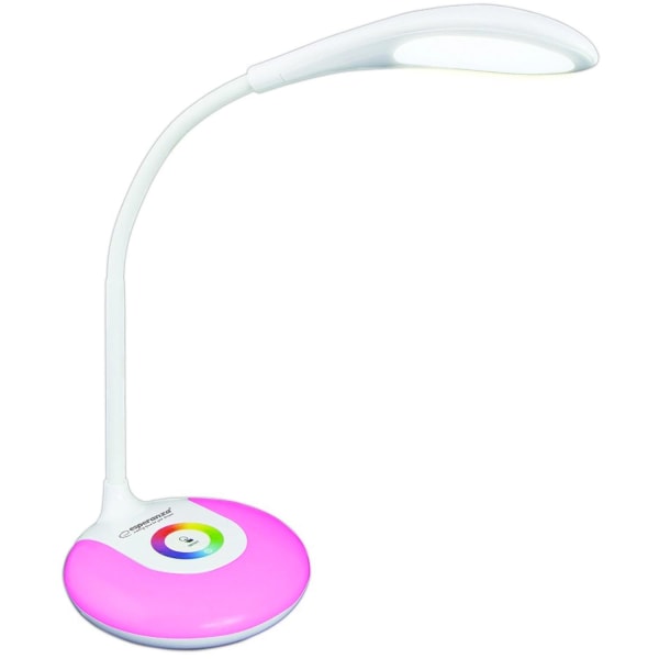 5W LED Skrivbordslampa: Justerbar, USB, Ögonskydd Vit