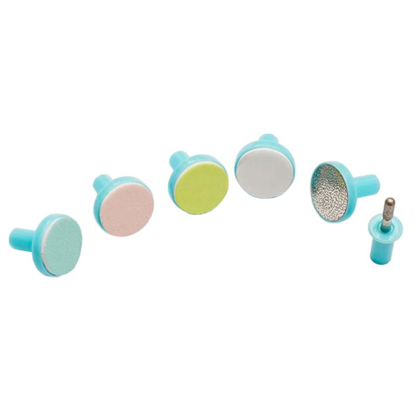 Elektrisk Nagelfil-Set: Bebis & Vuxen, LED-ljus Blå