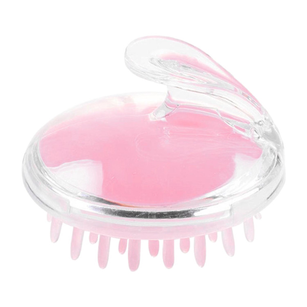 Hårbottenmassageborste: Silikonpiggar, Lätt & Bärbar Rosa