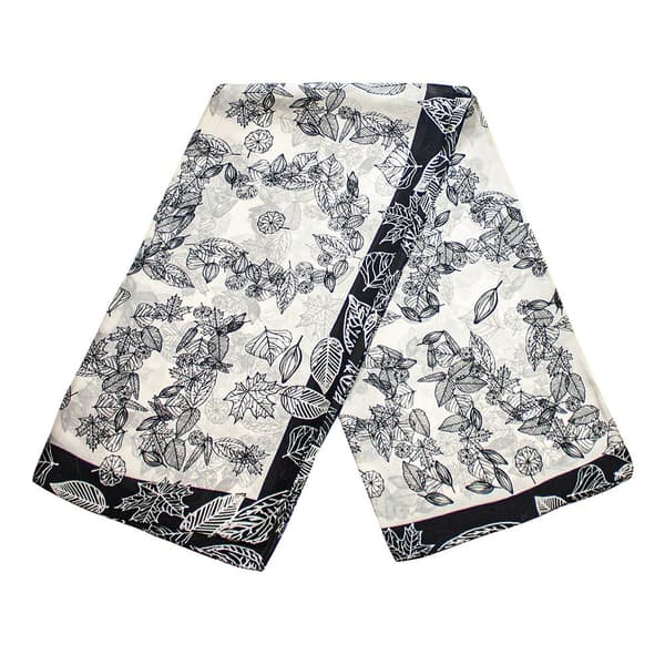 Elegant Scarf: Stilfullt Mönster, Mångsidig, Tunn Polyester multifärg