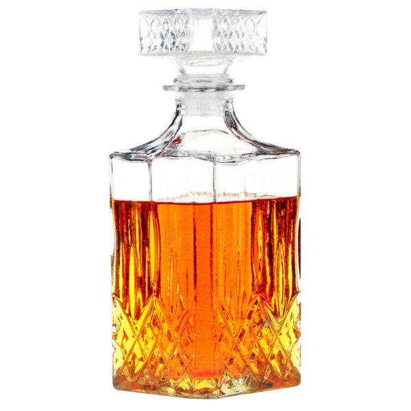 Elegant Glas Whiskykaraff 80cl - Stilren Design Transparent