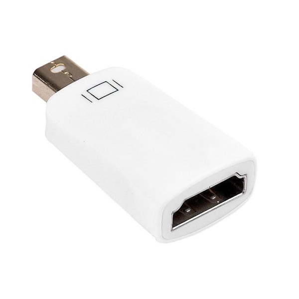 Mini DisplayPort-HDMI Adapter: Full HD, Ljud, Mac-kompatibel Vit