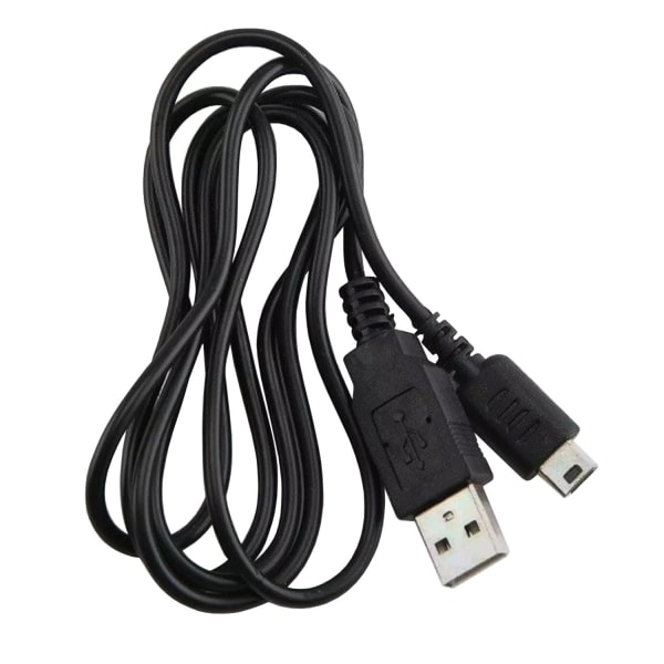 Ladda din Nintendo DS Lite överallt med denna 1,2m USB-kabel Svart