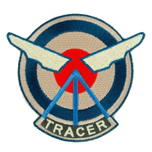 Tracers broderade tygmärke - Stryk eller sy på, 6,9 cm multifärg