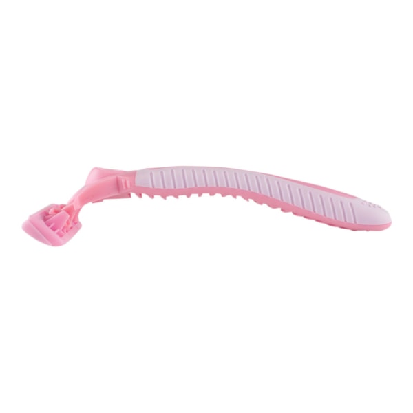 Snygg rakhyvel med utbytbara rakblad - Perfekt för resan! Rosa