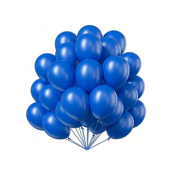 20-pack mörkblåa ballonger av latex för festlig atmosfär Blå