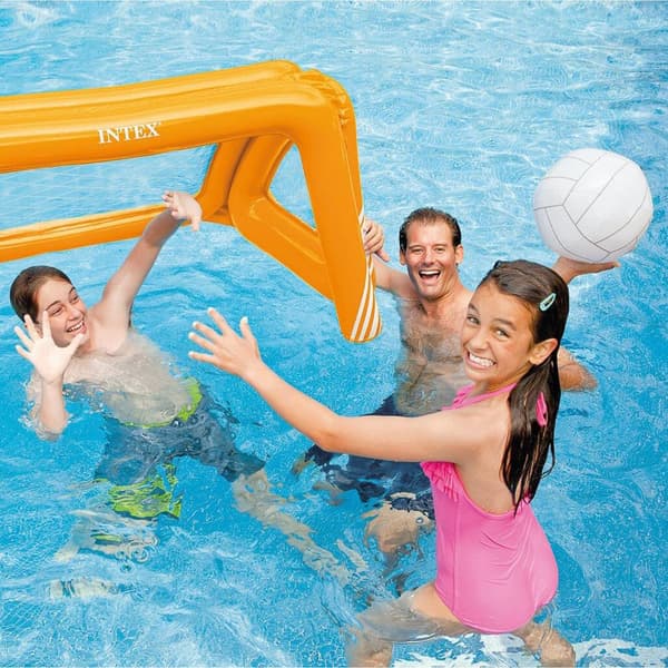 Uppblåsbart Mål för Vattenpolo & Landspel - Orange Orange