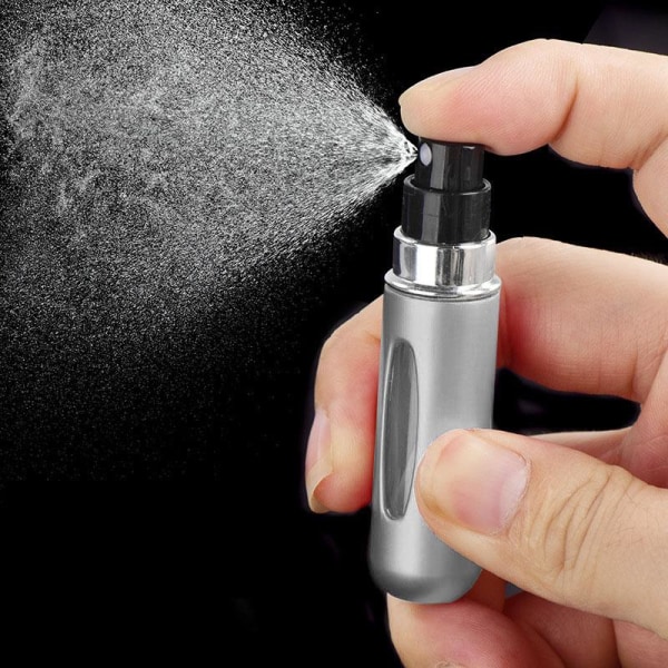 Stilfull Parfymbehållare 5ml - Perfekt för Resor Svart