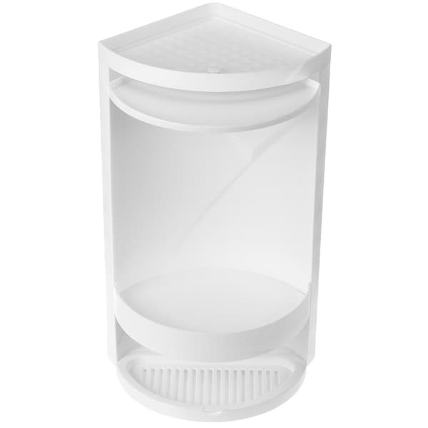 Optimera förvaringsutrymmet med detta smarta hörnskåp! Vit