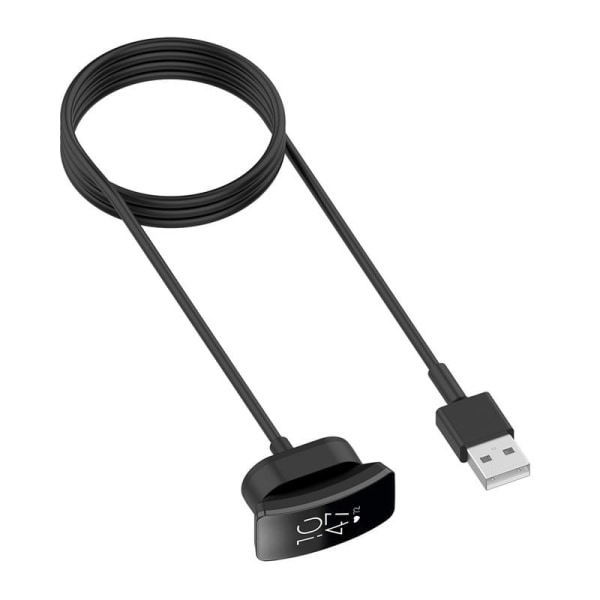 Extra 1m USB-laddningskabel för Fitbit Inspire/HR Svart