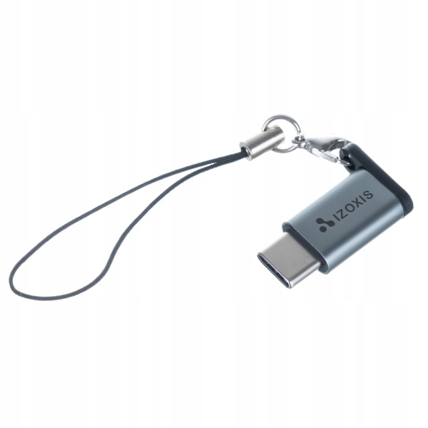 Micro USB 2.0 till USB C-adapter grå