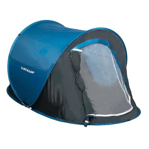 Lättviktigt 1-Person Pop Up-tält: Camping & Utomhus Blå