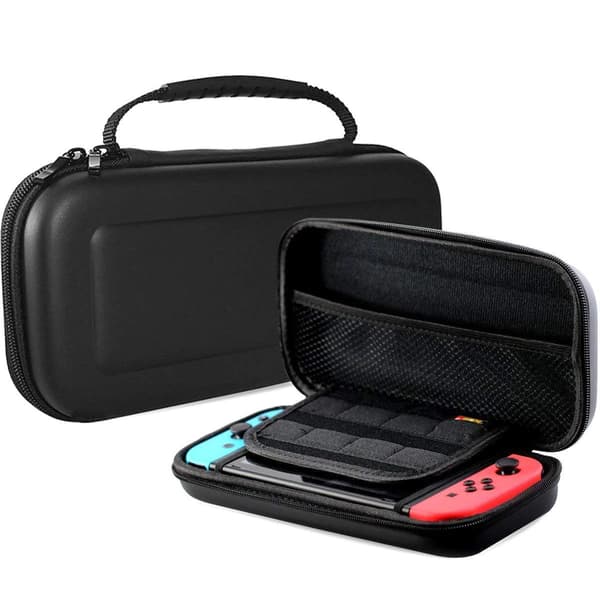 Nintendo Switch OLED Skyddsväska: Kompakt & Praktisk Svart