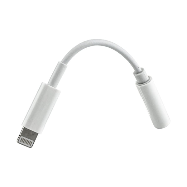 Snabb Lightning-Adapterkabel 10cm för iPhone & iPad Vit