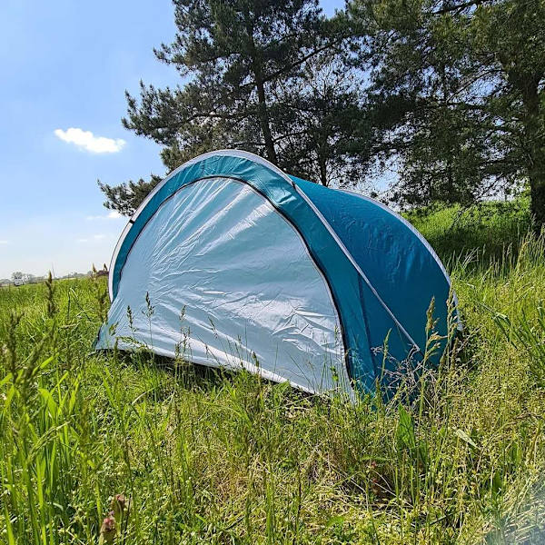 Pop-up Strandtält: Skydd, Enkel Uppfällning, 3 Pers Blå