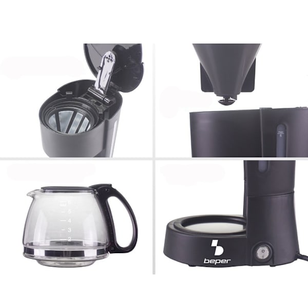 Kaffebryggare - 600 ml Svart