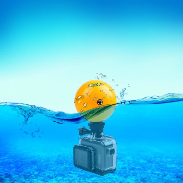 Flytande GoPro-bollstativ: Filma under vatten, 6 fästen Gul
