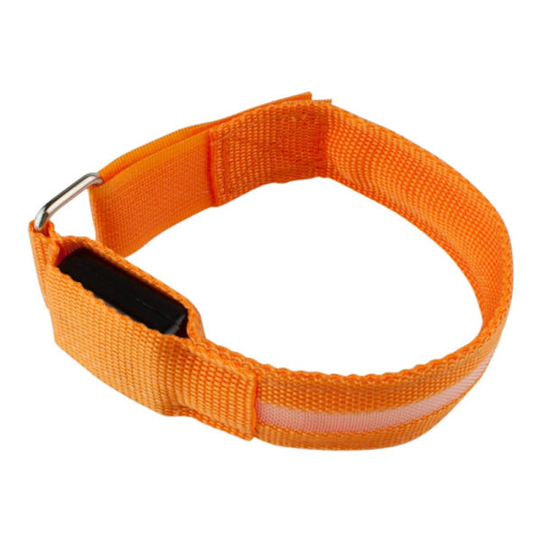 LED-Armband: Synlig i Mörkret, Säkerhet & Stil Orange