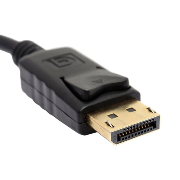 Mini DP till HDMI-adapter: Full HD, Ljudstöd, 12-bitars färg Svart