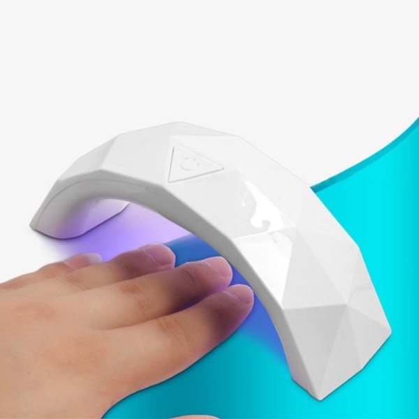 Snabbtorkande UV/LED Nagellampa - Säker & Stilren Design Vit