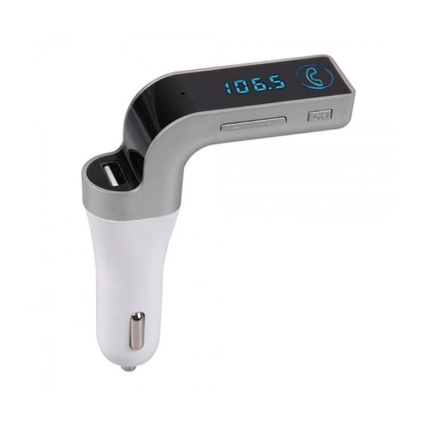 Smidig Bluetooth FM-sändare: Musikstreaming & Handsfree Silver