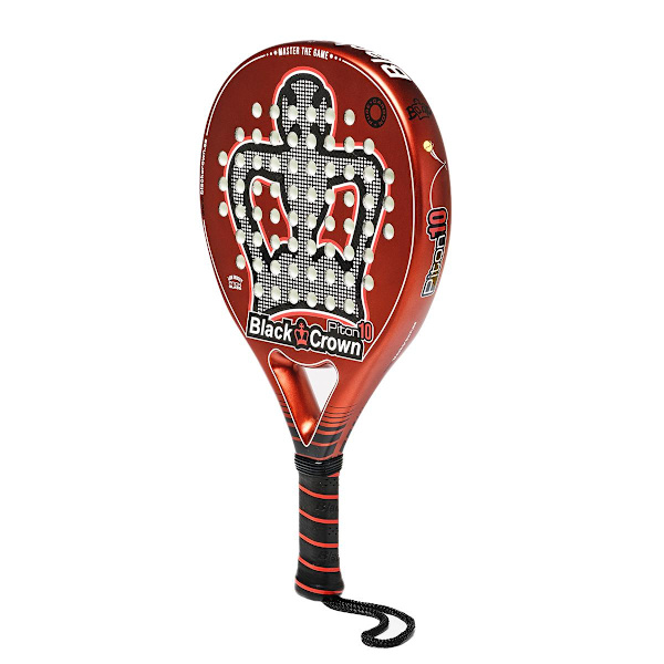 Kraftfullt Black Crown Piton 10 Padelracket Röd