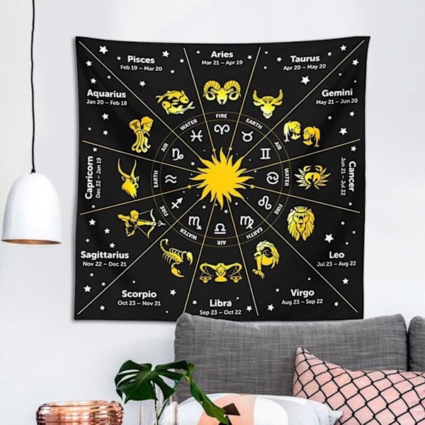 Astrologisk duk för tarotläggning och heminredning multifärg