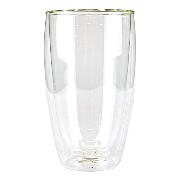 Elegant Ecooe-glas 450ml: Dubbelväggat & Tåligt Transparent
