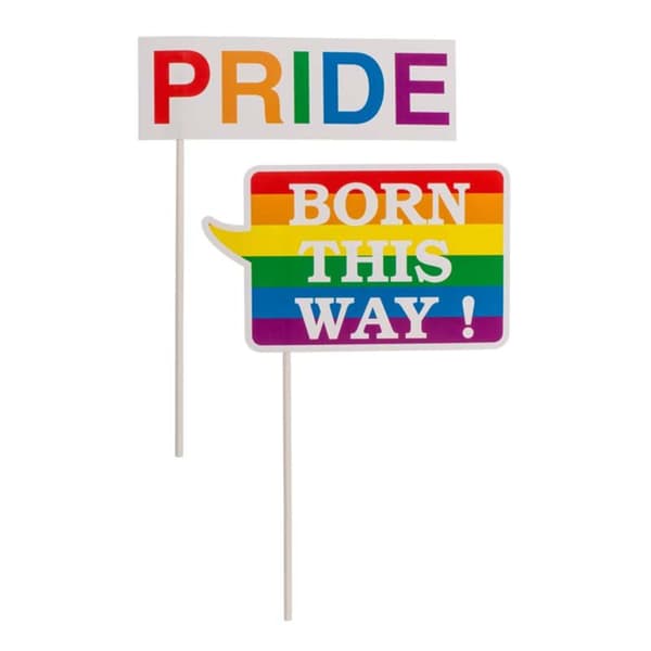 Färgglada LGBTQ-dekorationer för fest och foton multifärg