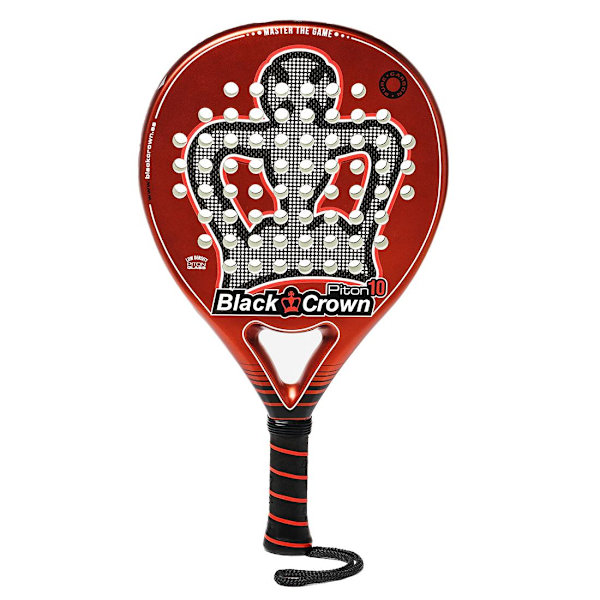 Kraftfullt Black Crown Piton 10 Padelracket Röd