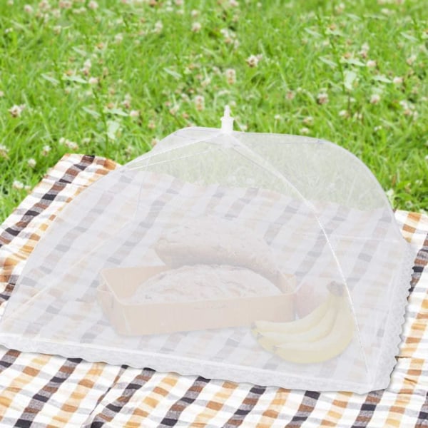 Skydda maten med stil: Smart Matparaply för Sommarpicknickar Vit