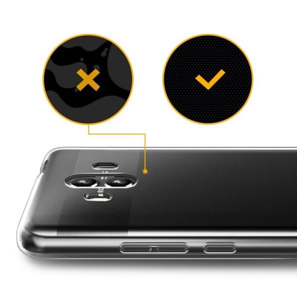 Skydda Huawei Mate 10: Tunt, Transparent Silikonskal Transparent