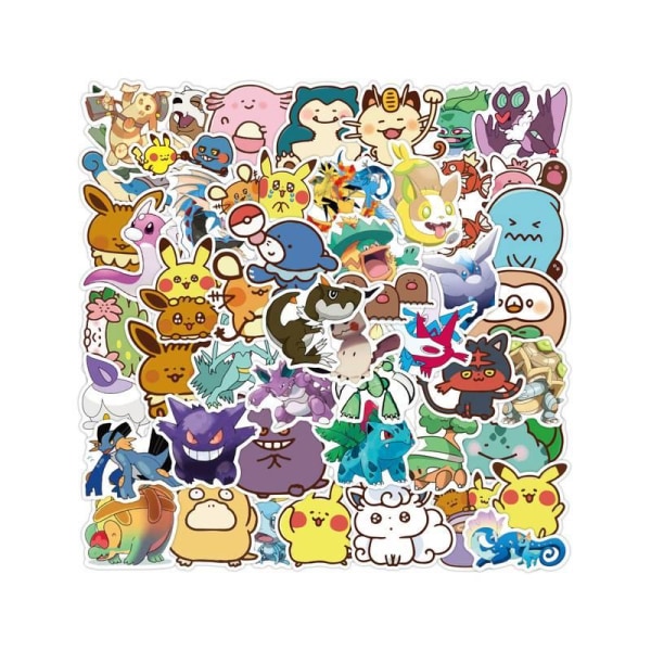 Färgglada Pokémon-klistermärken för personlig touch! multifärg