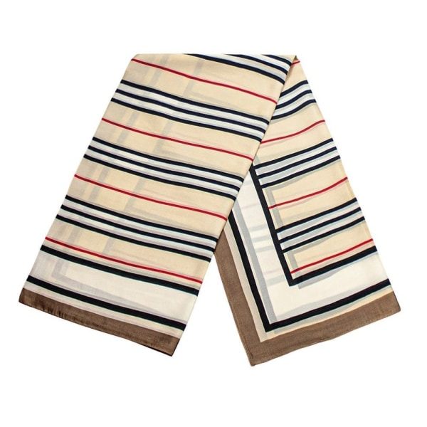 Elegant Scarf: Mönstrad, Mångsidig & Tunn Polyester multifärg