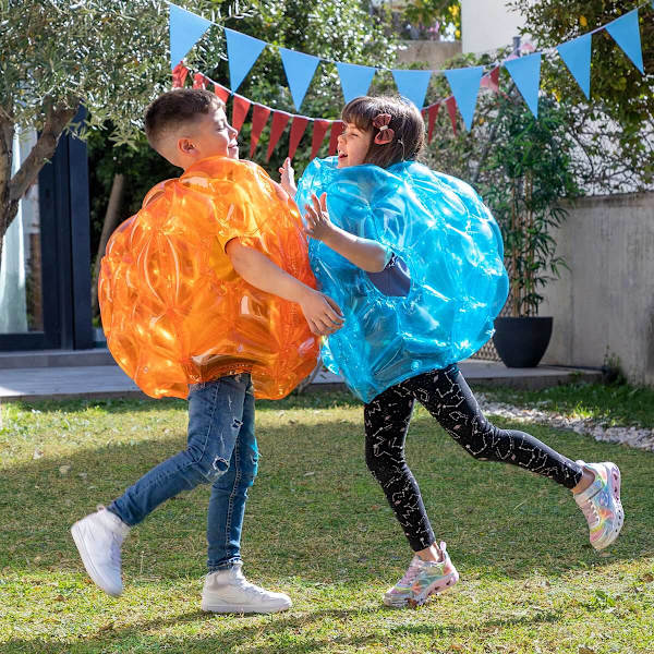 Uppblåsbara Bubbelbollar 2-pack - Säker Vildlek multifärg