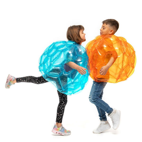 Uppblåsbara Bubbelbollar 2-pack - Säker Vildlek multifärg