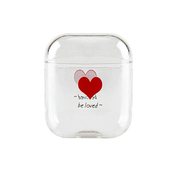 Skyddsfodral AirPods "Be Loved" - Snyggt & Praktiskt Transparent