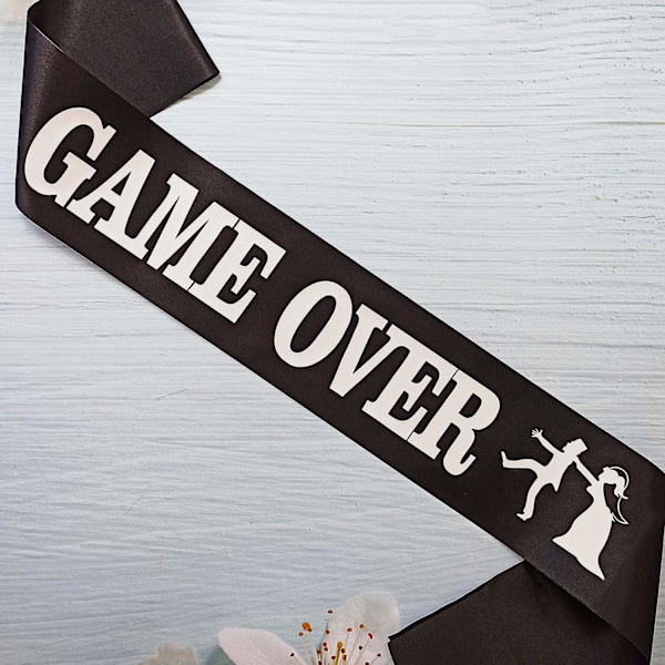 "Game Over" Ordensband - Perfekt Svensexa Accessoar Svart