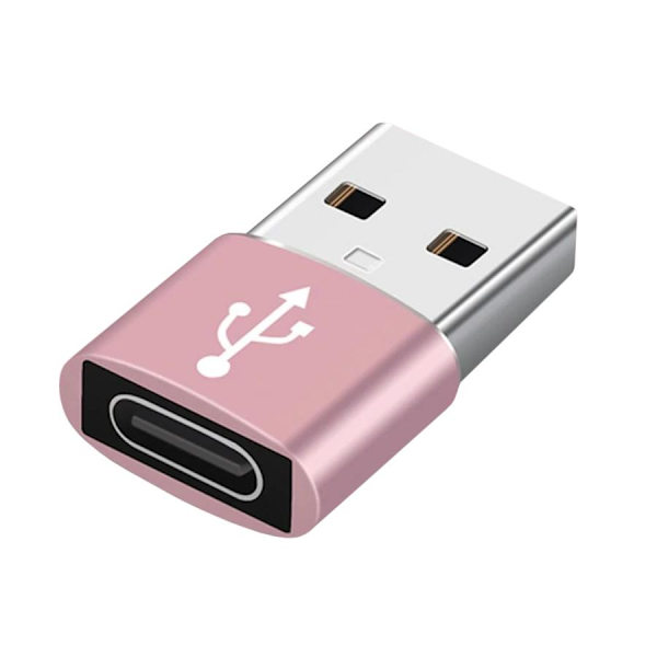 Trådlös USB-C till USB-A Adapter: Kompakt, Snygg & Effektiv Rosa | Fyndiq