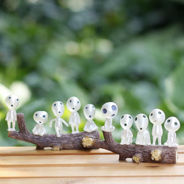 Lysande Kodama Minifigurer - Inomhus/Utomhus Dekor Transparent